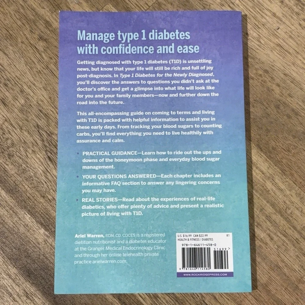 Type 1 Diabetes Books Lot of 2 Newly Diagnosed Type 1 Life